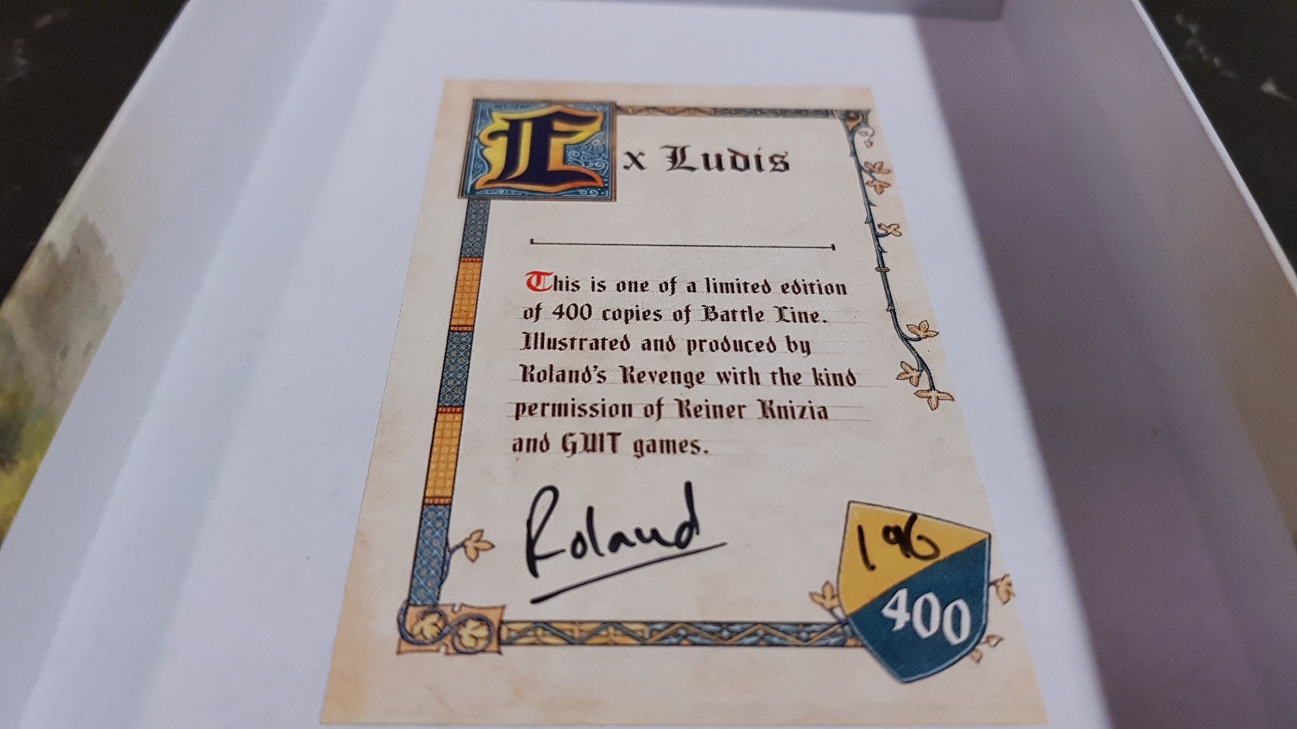 PSA: Battle Line is getting reprinted